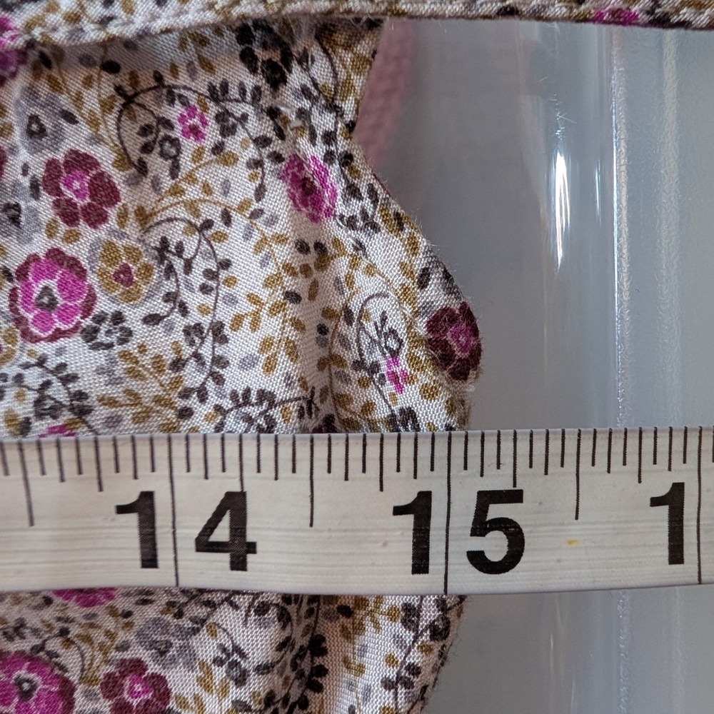 Y2K Mossimo Floral Mini Dress XS Purple Pink Tie Back Boho Feminine Festival - Picture 12 of 14